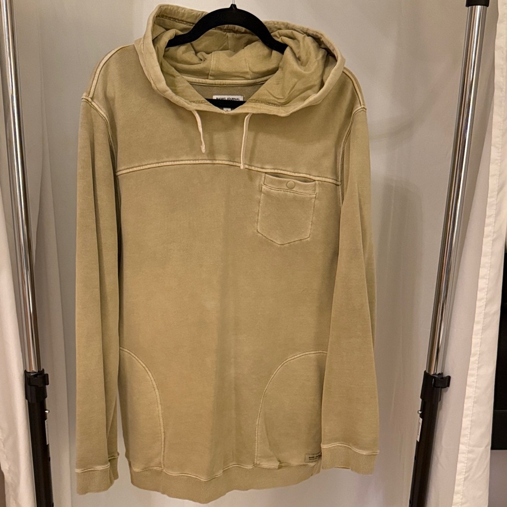 Banks Journal 100% Cotton Men's Beige Hoodie Sweatshirt - XL